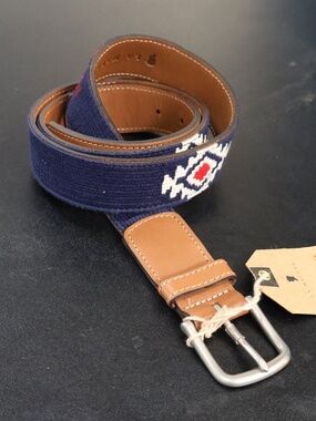 La Matera Size 40 Azulo Woven Belt